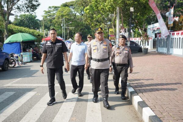 Pelihara Kamtibmas, Kapolresta Tangerang Pimpin Patroli Pusaka di CFD