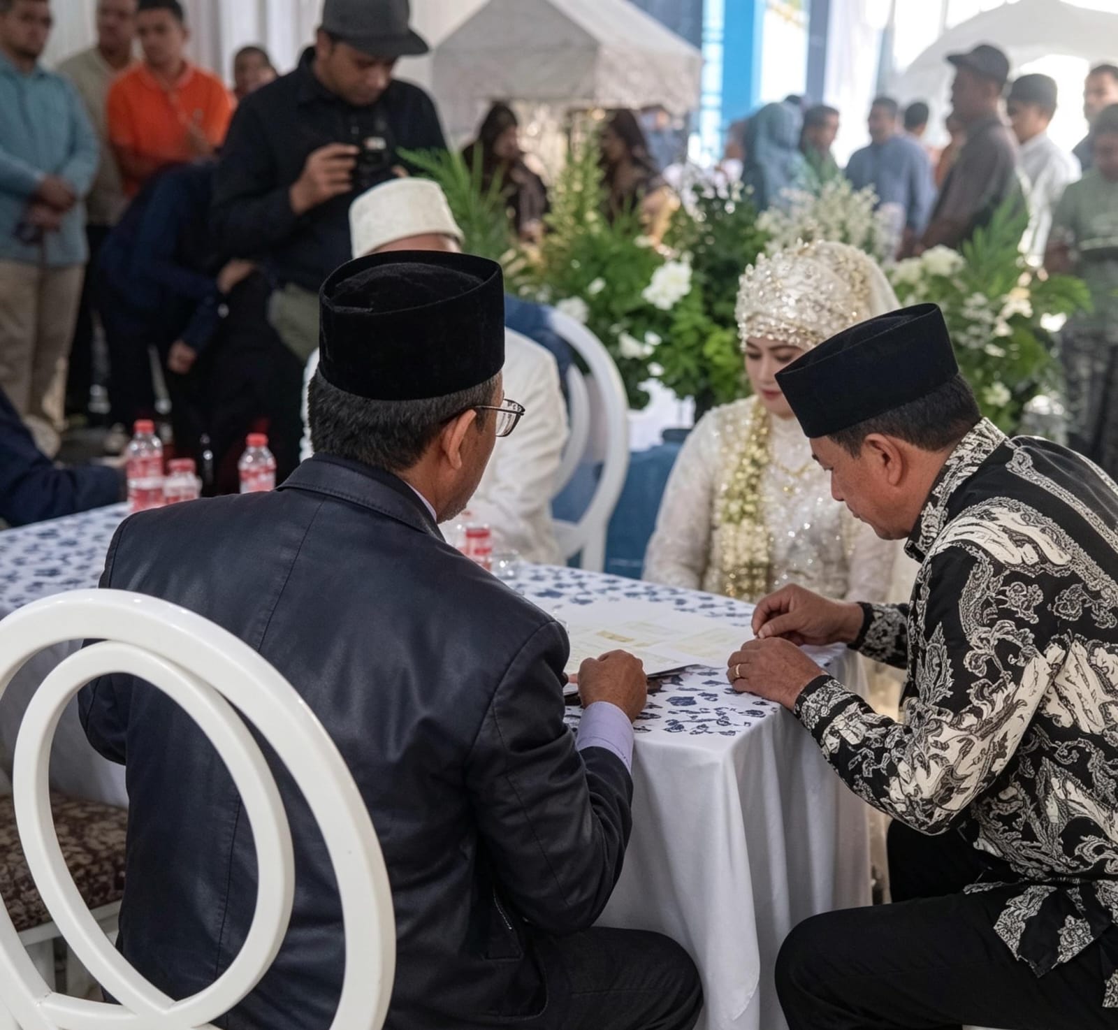 Bupati Tangerang Hadiri Pernikahan Warga di Peusar, Jadi Saksi Nikah Mempelai Wanita