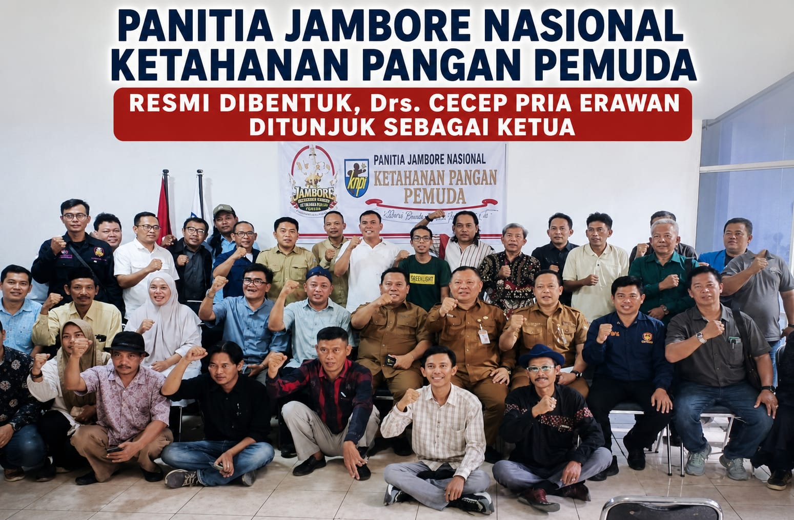 Panitia Jambore Nasional Ketahanan Pangan Pemuda Resmi Dibentuk, Drs. Cecep Pria Erawan Ditunjuk sebagai Ketua