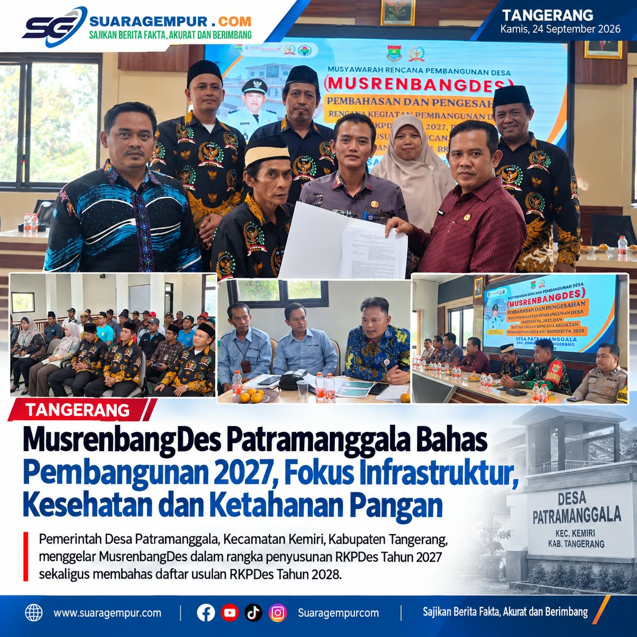 MusrenbangDes Patramanggala Bahas Pembangunan 2027, Infrastruktur, Kesehatan dan Ketahanan Pangan Jadi Prioritas