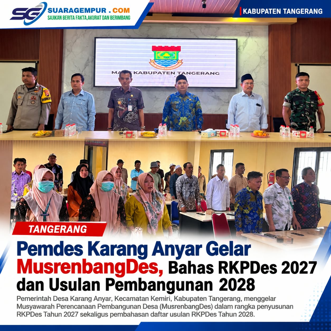 Pemdes Karang Anyar Gelar MusrenbangDes, Bahas RKPDes 2027 dan Usulan Pembangunan 2028