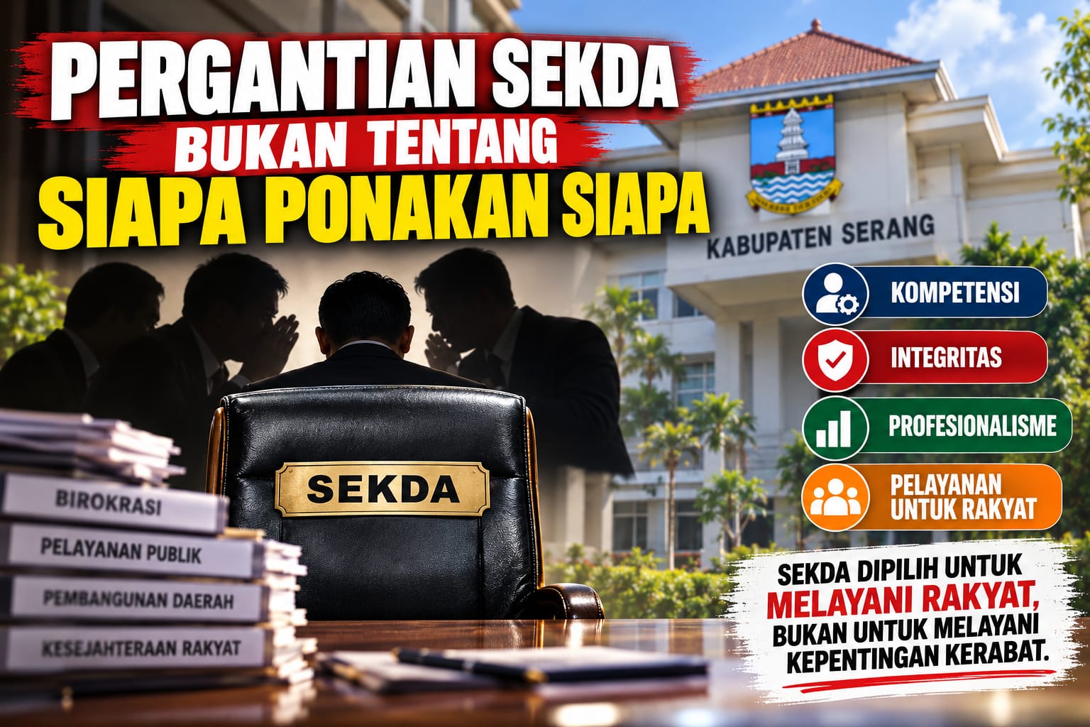 Ketua HAMAS Terpilih Ingatkan Bupati Serang: Pergantian Sekda Jangan Berdasarkan Siapa Ponakan Siapa, Kompetensi Harus Diutamakan!